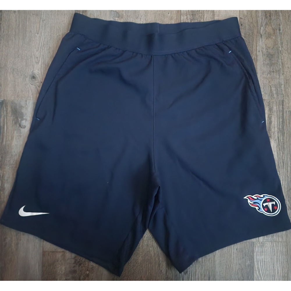 Nike Shorts Mens Small Navy Blue Tennessee Titans NFL Dri-FIT Athletic Training